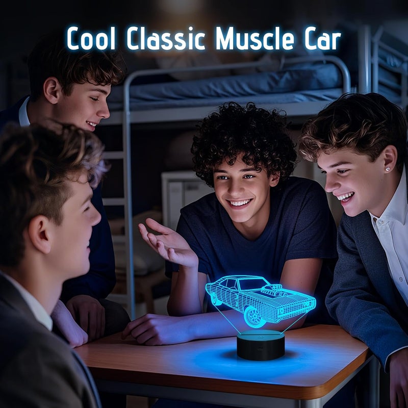 Anywin Gifts for Car Lovers, Cool Muscle Car LED Night Light for Bedroom Decors, 16 Color Changing Remote Birthday Xmas Amazing Present Idea for Men Boys - Image 2